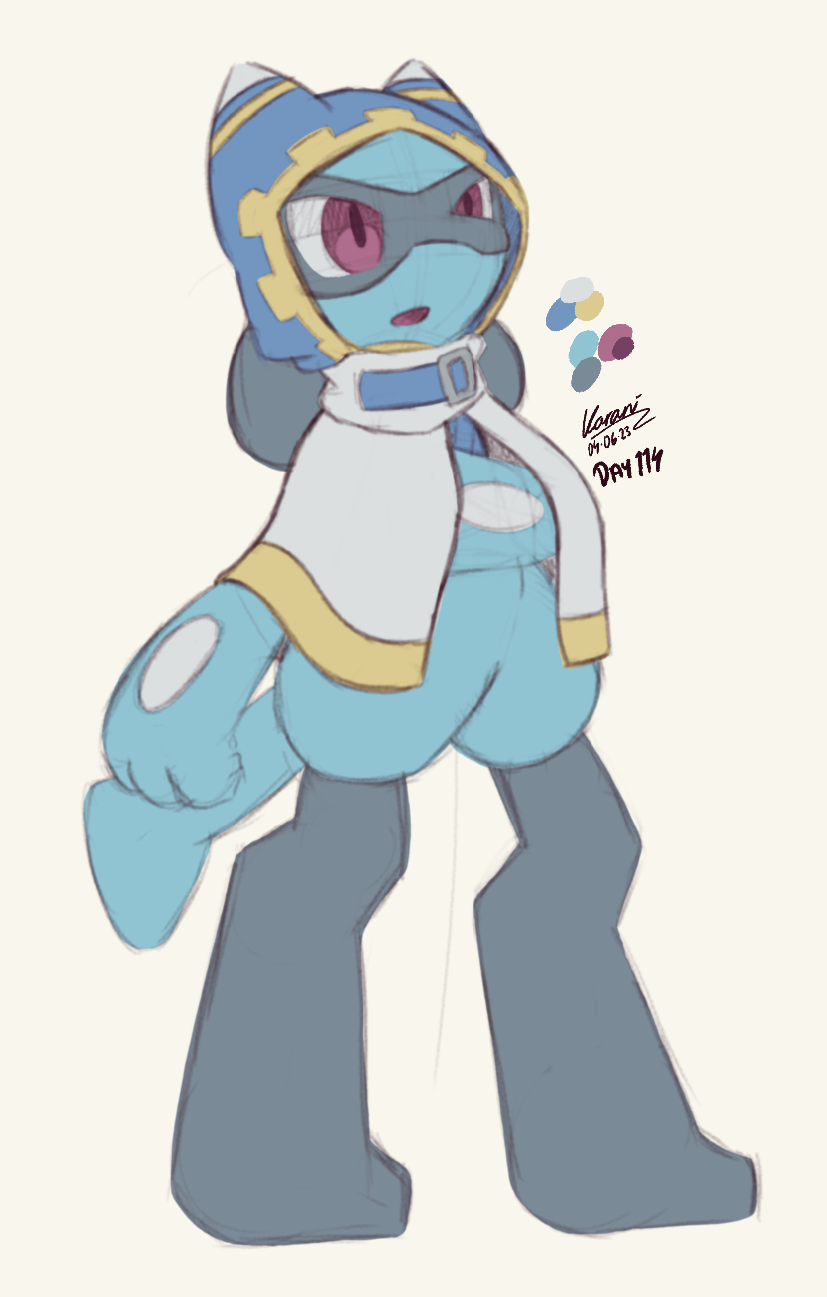 Magolor Riolu Sketch