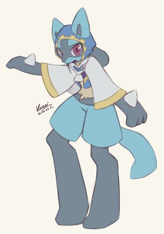 Thumbnail for Magolor Lucario Sketch