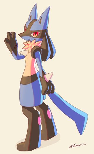 Thumbnail for Lucario Rendered Sketch